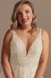 Beaded Illusion Bodysuit Petite Wedding Dress 7MBSWG837