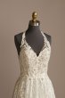 Floral Open Back Bodysuit Petite Wedding Dress 7MBSWG841