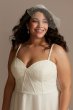 Lace Corset Bodice Tulle Skirt Plus Size Dress 9SDWG0891