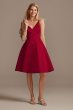 Spaghetti Strap Satin Short Bridesmaid Dress Bridal F20245