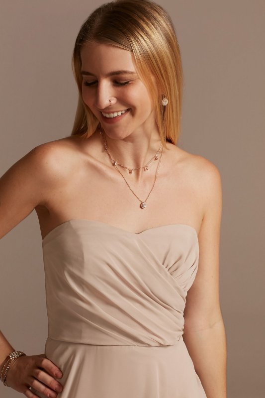 Strapless Full Skirt Bridesmaid Dress Bridal F20321