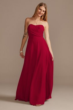 Strapless Full Skirt Bridesmaid Dress Bridal F20321