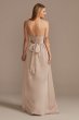 Double Spaghetti Strap Charmeuse Bridesmaid Dress Bridal F20346