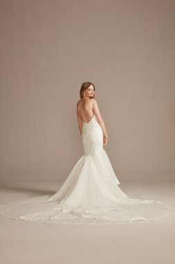 Stretch Crepe V-Back Trumpet Mermaid Wedding Dress SWG866
