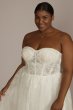 Floral Corset Bodice Tall Plus Wedding Gown 4XL9WG4051