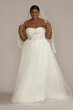 Floral Corset Bodice Tall Plus Wedding Gown 4XL9WG4051