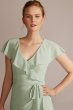Tall Chiffon High-Low Ruffle Bridesmaid Dress 4XLF20511
