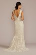 Allover Lace Tank Tall Wedding Gown with V-Back 4XLWG4061