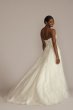 Floral Applique Corset Bodice Petite Wedding Gown 7WG4051