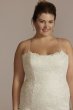 Spaghetti Strap Lace Plus Size Wedding Gown 9WG4063
