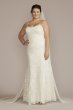 Spaghetti Strap Lace Plus Size Wedding Gown 9WG4063