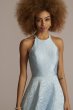 Brocade Halter Ball Gown D24NY22010V2
