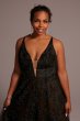 Plus Size Sparkle Tulle Skirt A-Line Dress D28NY22027W