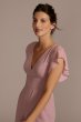 Flutter Sleeve Chiffon V-Neck Bridesmaid Dress F20506