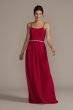 Chiffon Spaghetti Strap A-Line Bridesmaid Dress F20507
