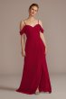 Chiffon Off-the-Shoulder Bridesmaid Dress F20509