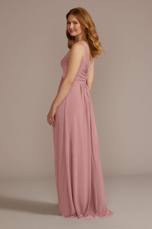 Jersey Bridesmaid Dress with Twist Tank Bodice F20525