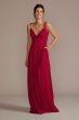 Chiffon V-Neck Cascade Skirt Bridesmaid Dress F20540