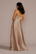 Satin Sleeveless Boatneck Bridesmaid Dress F20554
