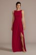 Chiffon Sleeveless Tie-Back Bridesmaid Dress F20555