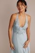 Halter Lace and Georgette Bridesmaid Dress GS290070