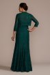 Floor Length Lace Sheath with Bolero Jacket WBM2530