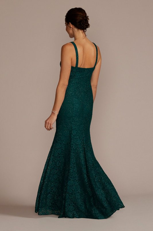 Floor Length Lace Sheath with Bolero Jacket WBM2530