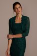 Floor Length Lace Sheath with Bolero Jacket WBM2530