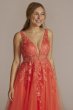 Illusion Bodice Tulle Ball Gown with Beaded Lace WBM2844