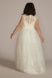Mock Neck Lace Applique Flower Girl Dress WG1455