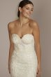 Floral Applique Mermaid Wedding Dress WG4049