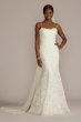 Spaghetti Strap Allover Lace Sheath Wedding Gown WG4063