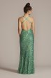 Spaghetti Strap Sequin Sheath Dress with Slit WGINP2011B