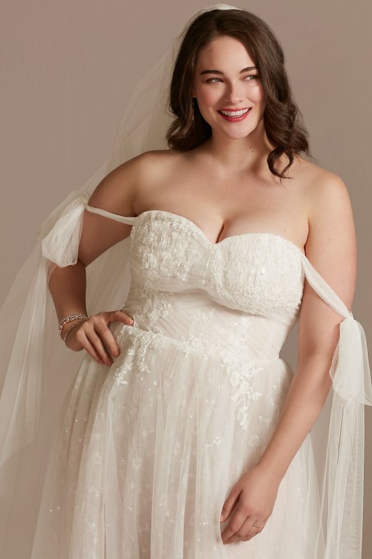 Convertible Strap Tall Plus Bodysuit Wedding Dress 4XL8MBMS251246