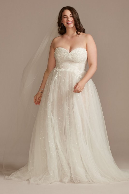 Convertible Strap Tall Plus Bodysuit Wedding Dress 4XL8MBMS251246