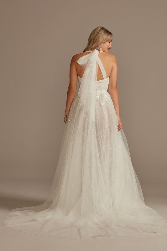 Convertible Straps Petite Bodysuit Wedding Dress 7MBMS251246