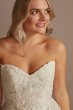 Convertible Straps Petite Bodysuit Wedding Dress 7MBMS251246