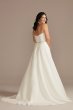 Chiffon Halter Plunge Beaded Waist Wedding Dress WG4014