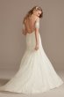 Low Back Lace Wedding Dress with Fringe Swags WG4024
