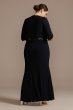 Sequin-Trimmed Plus Size Sheath Dress and Jacket 29279