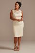Plus Short Dress and Jacket with Lace Detail 29486W