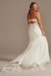 Beaded Bodice Lace Crepe Tall Plus Wedding Dress 4XL9LBSV830