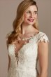 Tall Sheath Wedding Dress with Beaded Swag Back 4XLSWG884