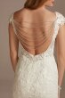 Tall Sheath Wedding Dress with Beaded Swag Back 4XLSWG884