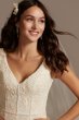 Cap Sleeve Point DEsprit Petite Wedding Dress 7MS251230