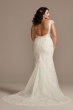 Sheath Plus Wedding Dress with Beaded Swag Back 9SWG884