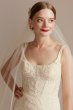 Lace Wedding Dress with Cutout Cathedral Train CWG895