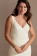 Stretch Crepe V-Neck Mermaid Wedding Dress WG4023