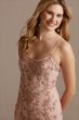 Beaded Spaghetti Strap Scoopneck Sheath Dress WGIN489420A
