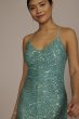 Allover Stretch Sequin Spaghetti Strap Mini Dress Jump 12405